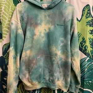 iets frans... Tie-Dye Hoodie Green
